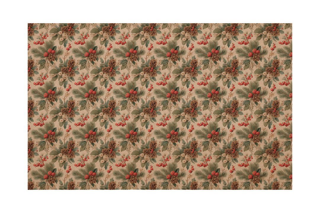 PatternPly® Naturals Christmas  Holly and Berries