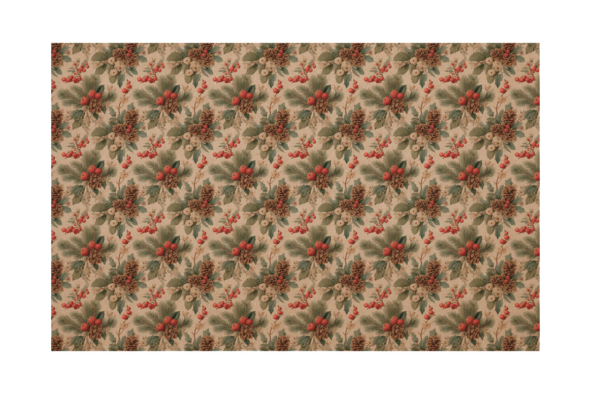 PatternPly® Naturals Christmas Holly and Berries product photo 2