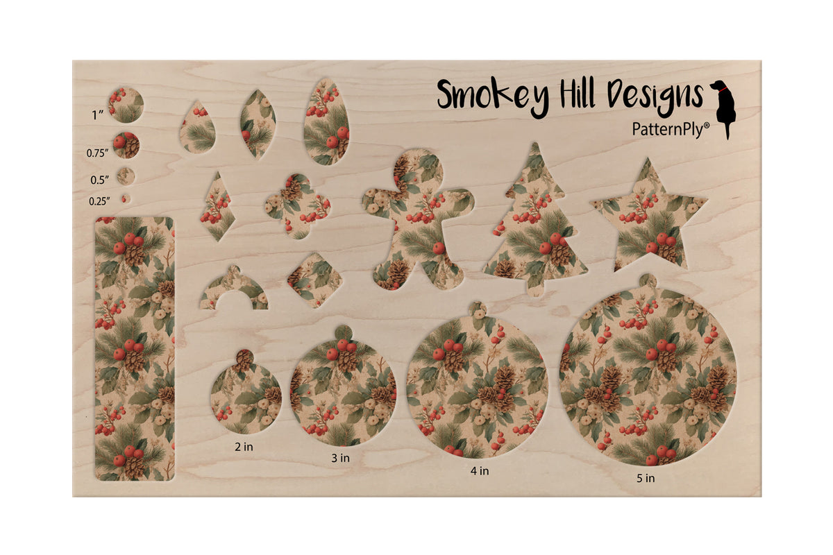 PatternPly® Naturals Christmas Holly and Berries product photo 3