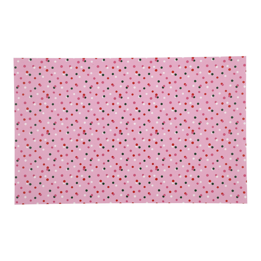 PatternPly® Full Coverage Christmas Pink Confetti Sprinkles