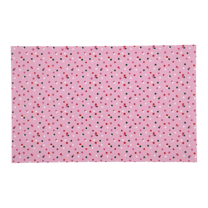 PatternPly® Full Coverage Christmas Pink Confetti Sprinkles