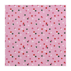 PatternPly® Full Coverage Christmas Pink Confetti Sprinkles sheet showing the pattern