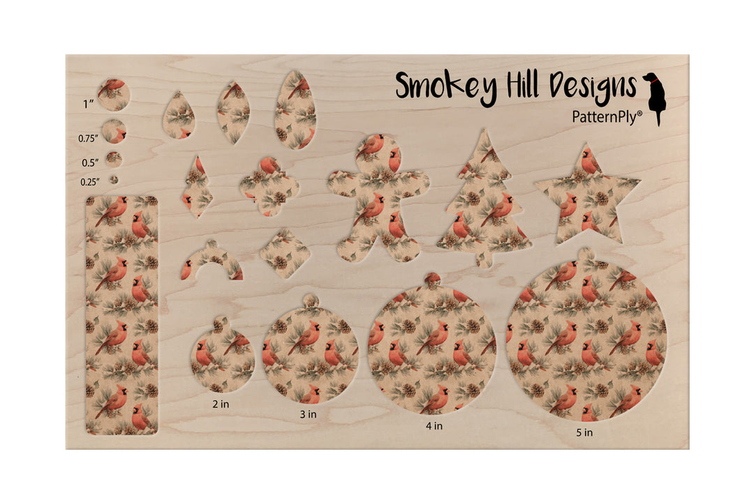 PatternPly® Naturals Christmas Red Cardinals