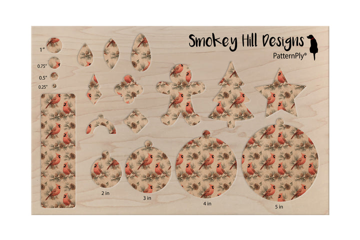 PatternPly® Naturals Christmas Red Cardinals