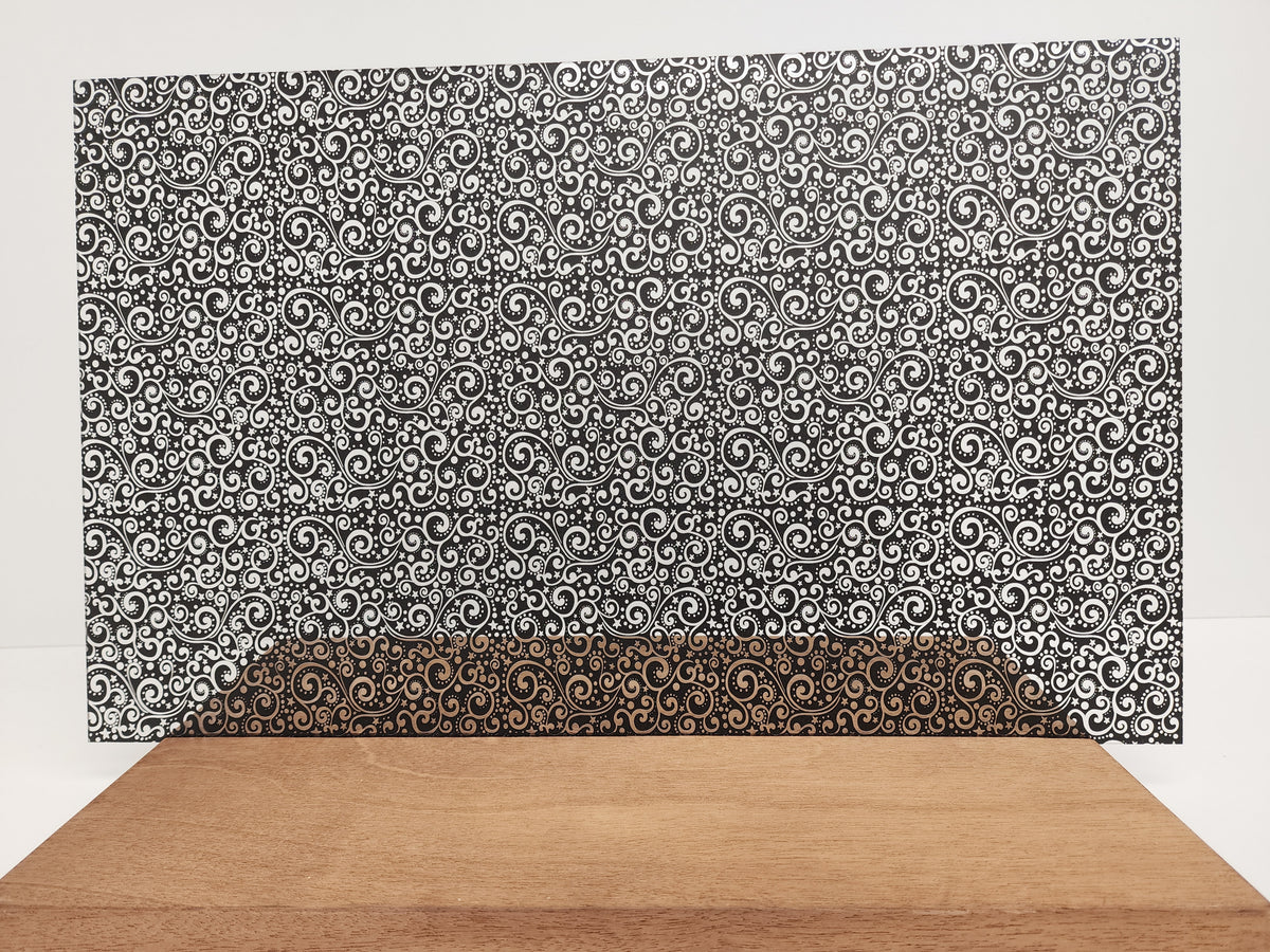 PatternPly® Scattered Christmas Scrolls BLACK product photo 3