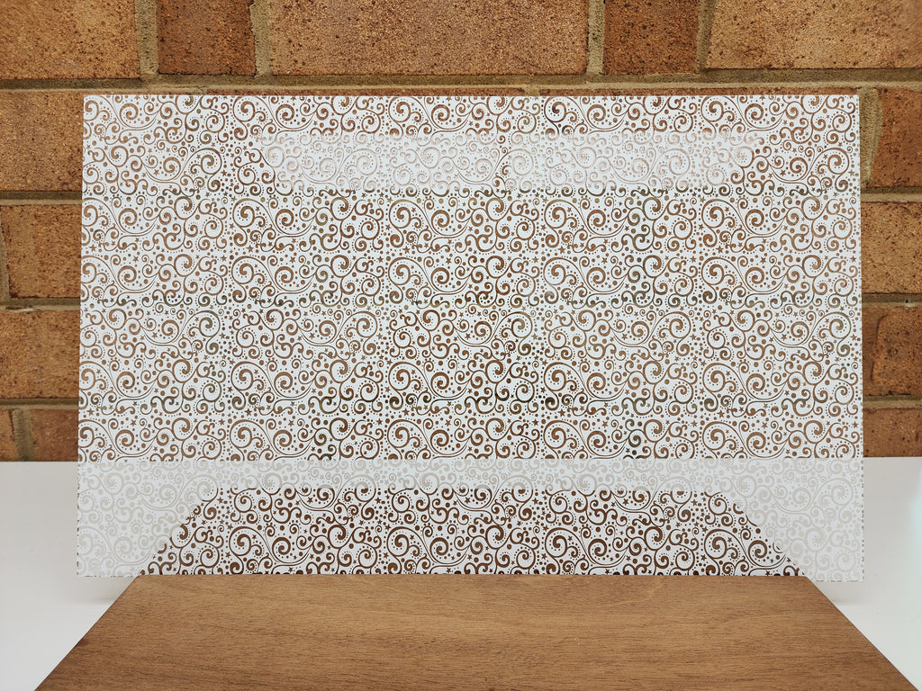PatternPly® Scattered Christmas Scrolls WHITE product photo 3