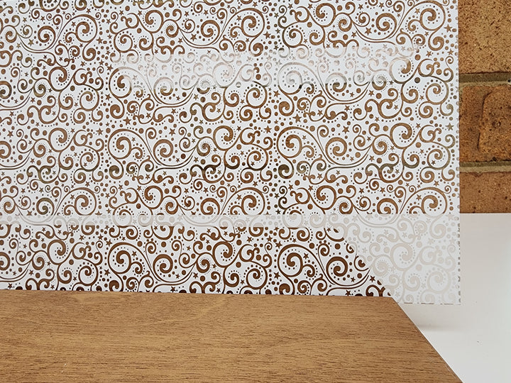 PatternPly® Scattered Christmas Scrolls WHITE