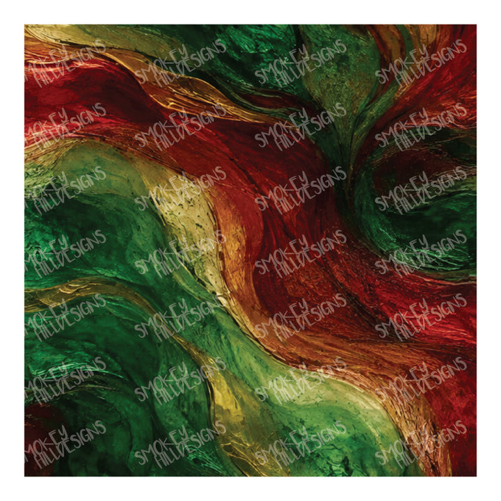 PatternPly® Transparent Realistic Christmas Stained Glass