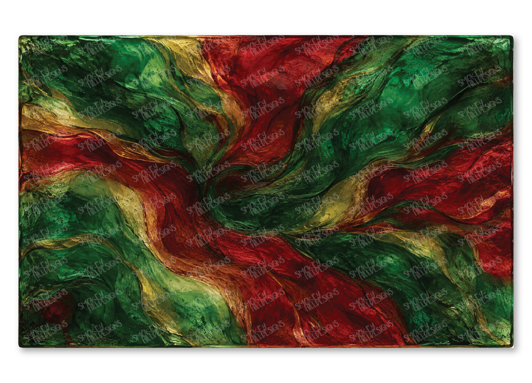 PatternPly® Full Coverage Realistic Christmas Stained Glass