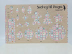PatternPly® Full Coverage Christmas Stamps on Pink LARGE product photo 3