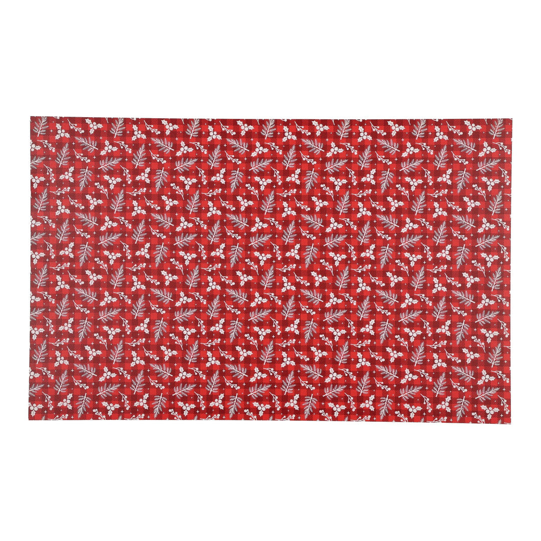 PatternPly® Full Coverage Christmas Tartan Sprigs