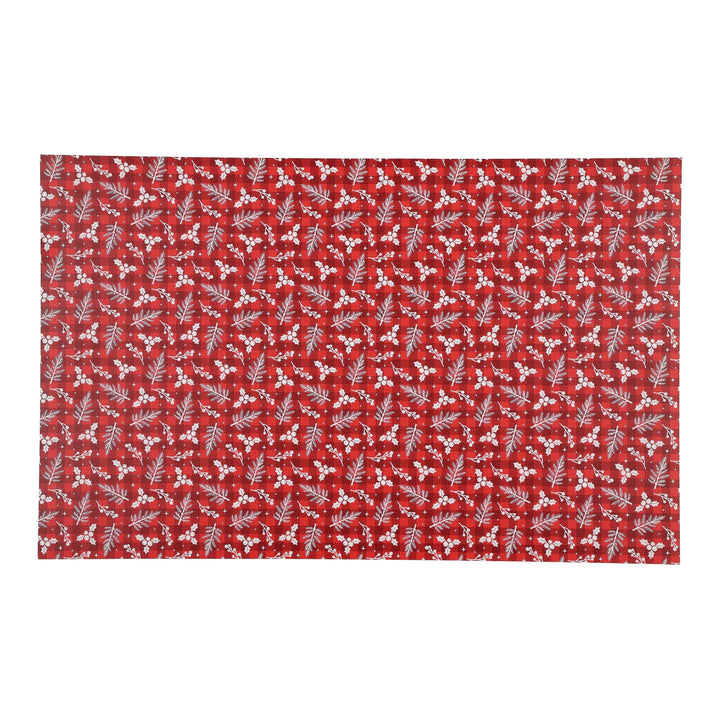 PatternPly® Full Coverage Christmas Tartan Sprigs