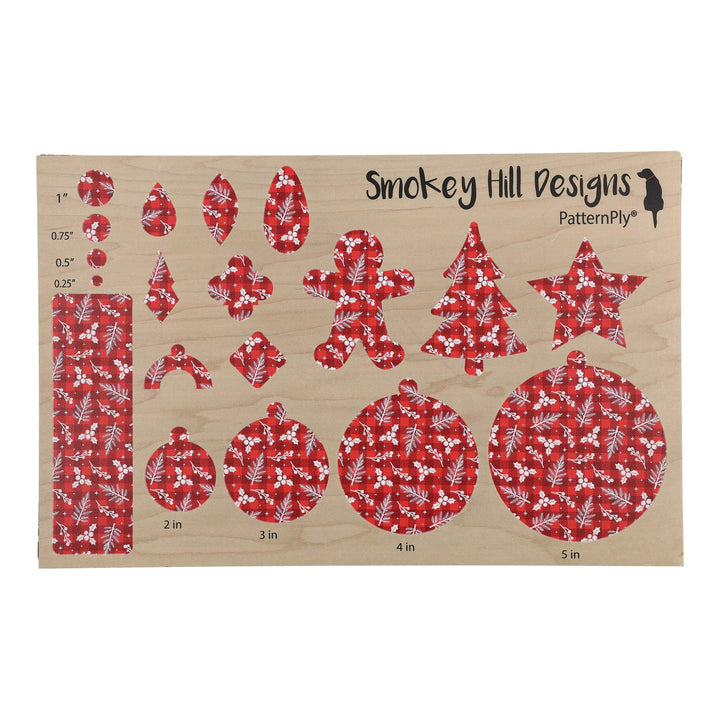 PatternPly® Full Coverage Christmas Tartan Sprigs