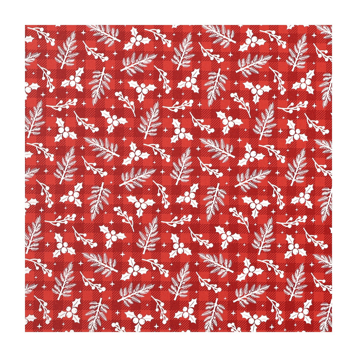 PatternPly® Transparent Christmas Tartan Sprigs product photo 4