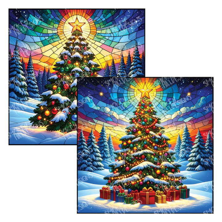 PatternPly® Transparent Christmas Tree in the Snow