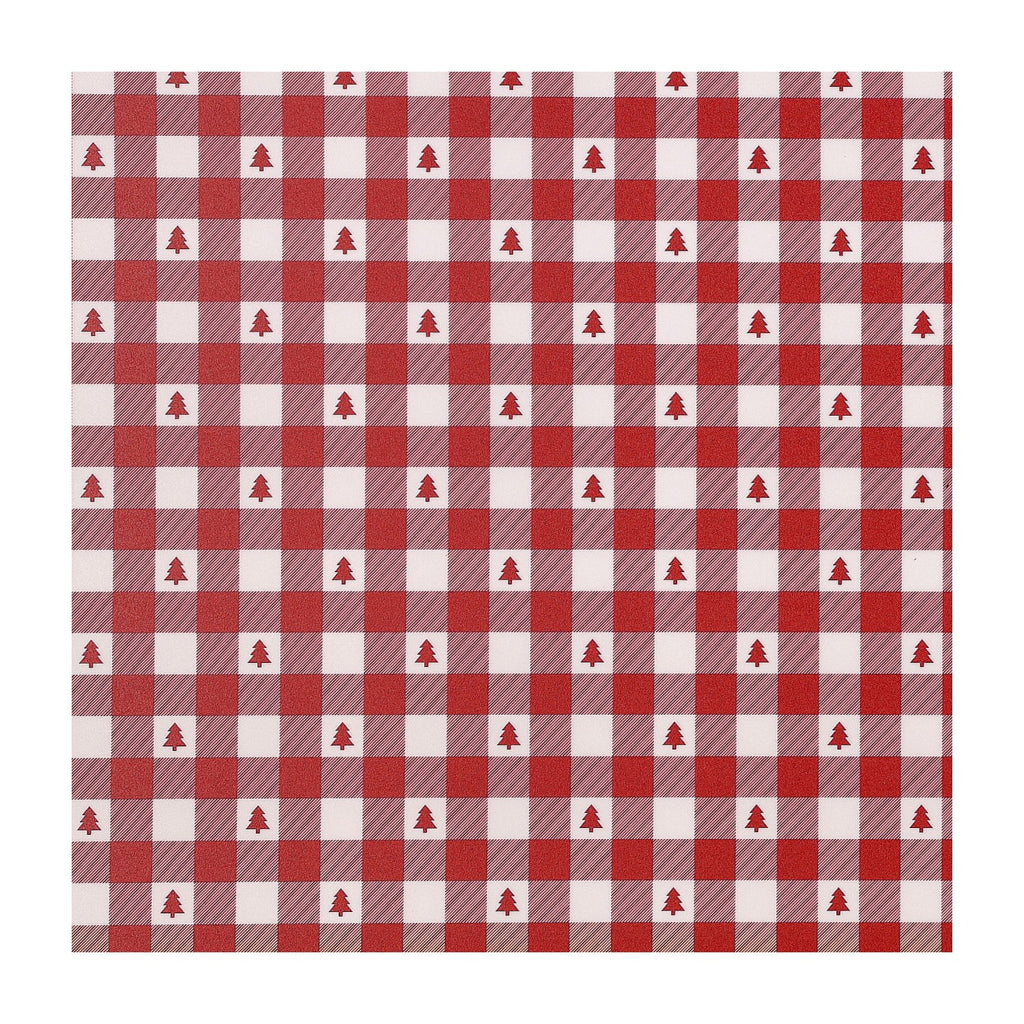 PatternPly® Full Coverage Christmas Tree Plaid sheet showing the pattern