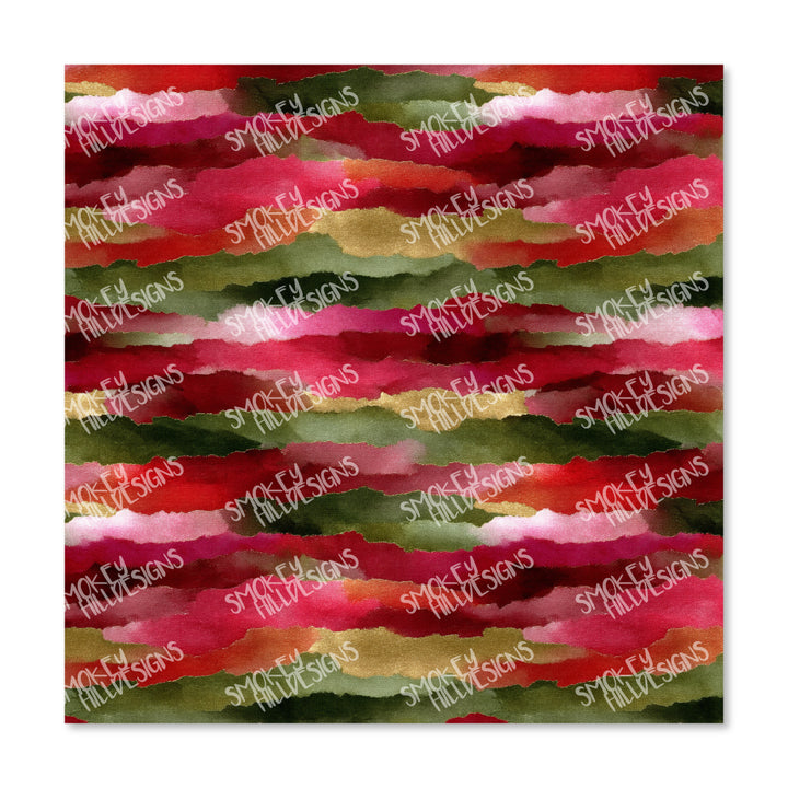 PatternPly® Transparent Christmas Watercolor Streaks