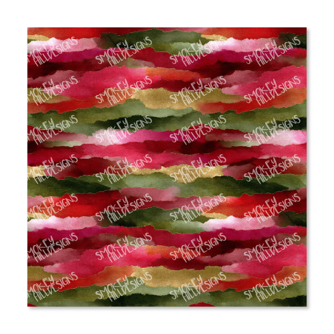 PatternPly® Full Coverage Christmas Watercolor Streaks