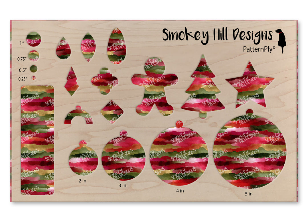 PatternPly® Transparent Christmas Watercolor Streaks