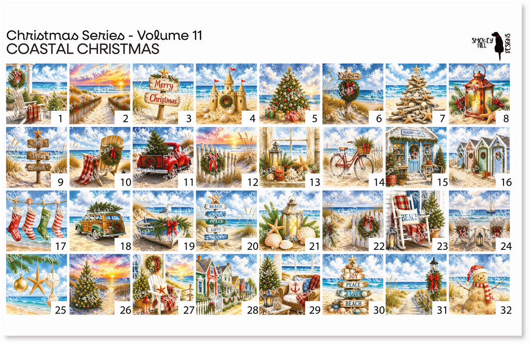 PatternPly® Full Coverage Christmas Series Volume 11 Coastal Christmas Sampler