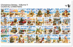 PatternPly® Full Coverage Christmas Series Volume 11 Coastal Christmas Sampler: sampler sheet of small art scene designs