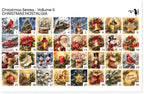 PatternPly® Full Coverage Christmas Series Volume 5 Christmas Nostalgia Sampler: sampler sheet of small art scene designs