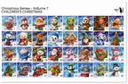 PatternPly® Full Coverage Christmas Series Volume 7 Children's Christmas Sampler: sampler sheet of small art scene designs