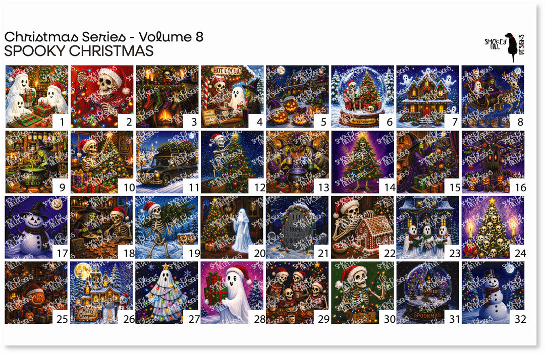 PatternPly® Full Coverage Christmas Series Volume 8 Spooky Christmas Sampler