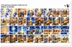 PatternPly® Full Coverage Christmas Series Volume 10 Bible Scenes Sampler: sampler sheet of small art scene designs