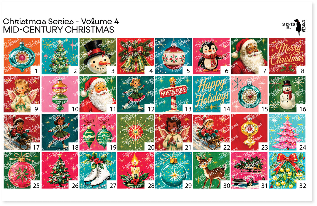 PatternPly® Full Coverage Christmas Series Volume 4 Mid Century Christmas Sampler
