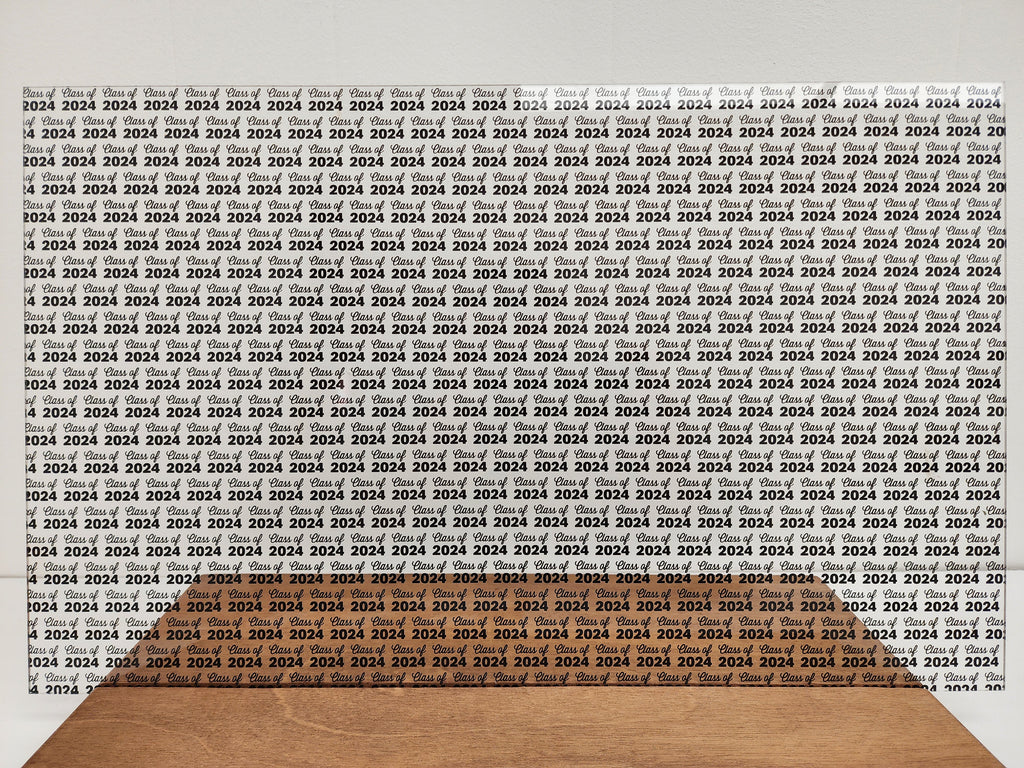 PatternPly® Scattered Class of 2024 Words BLACK product photo 3