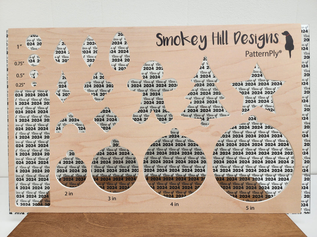 PatternPly® Scattered Class of 2024 Words BLACK product photo 2