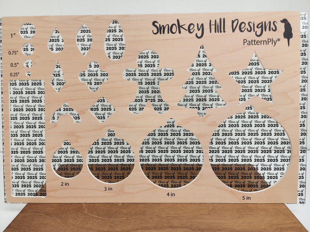 PatternPly® Scattered Class of 2025 Words BLACK product photo 2