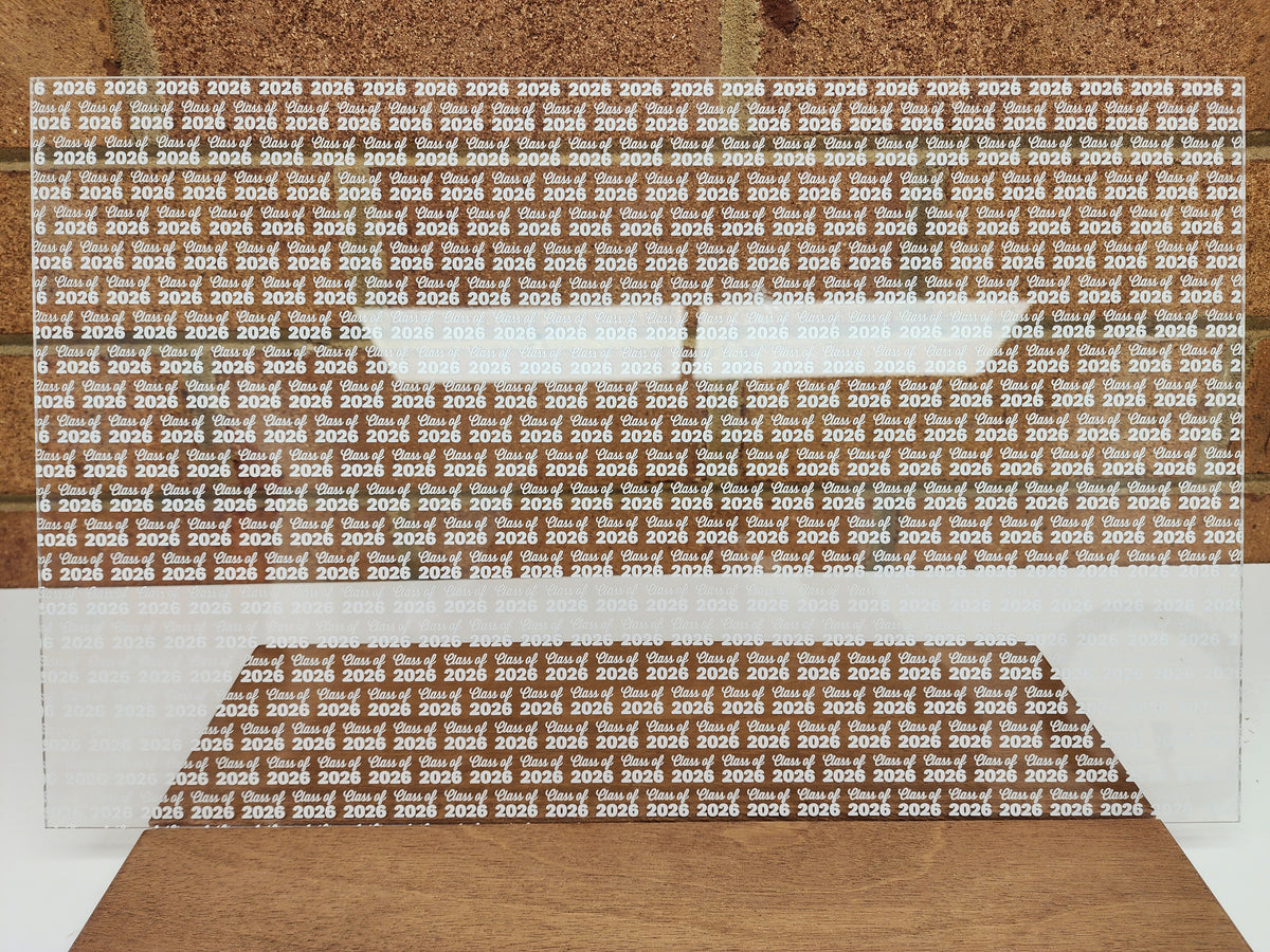 PatternPly® Scattered Class of 2026 Words WHITE product photo 3