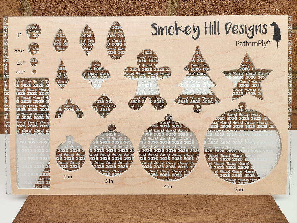 PatternPly® Scattered Class of 2026 Words WHITE product photo 2