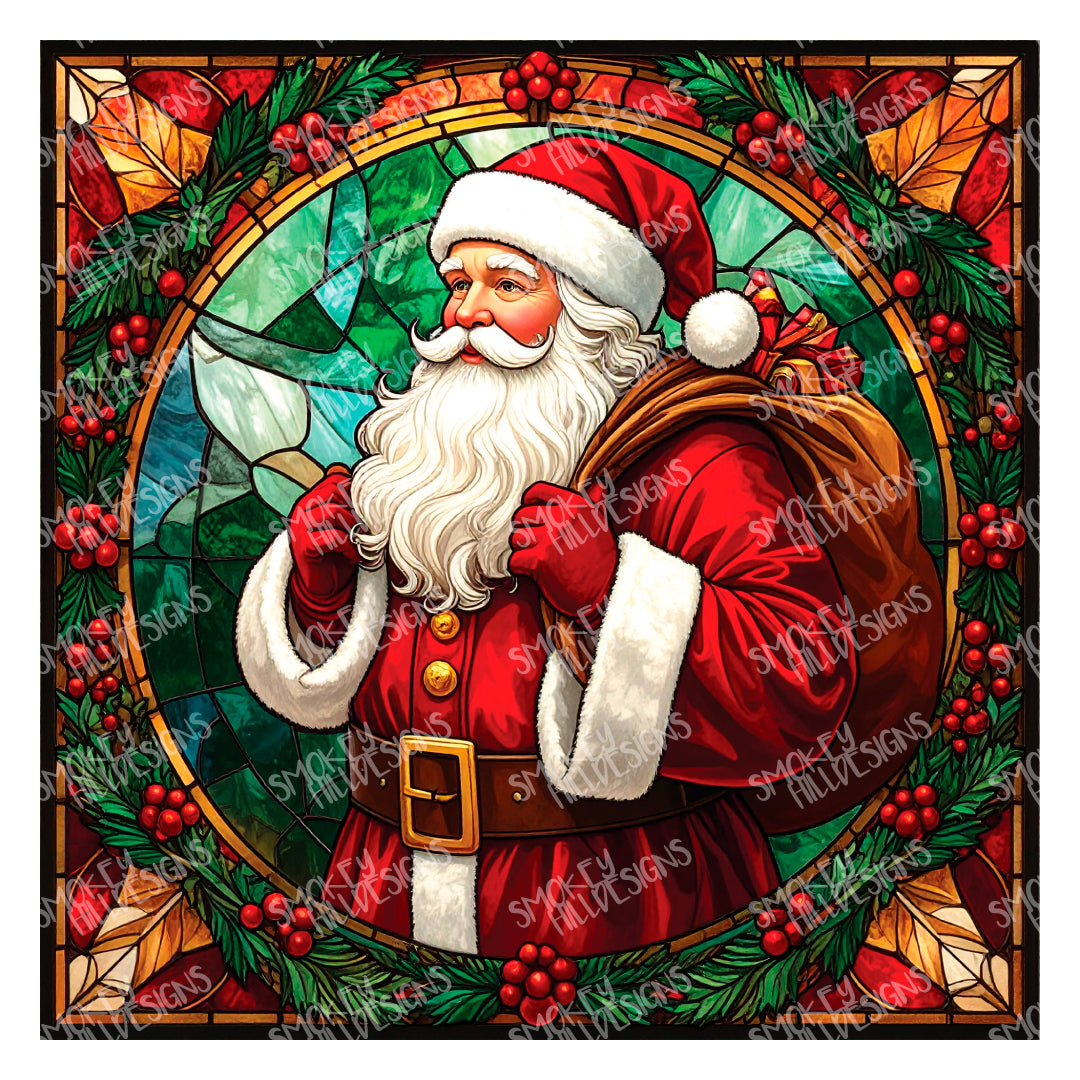 PatternPly® Transparent Classic Santas