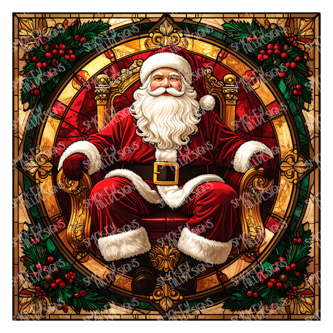 PatternPly® Transparent Classic Santas