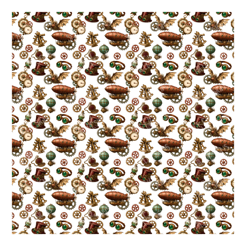 PatternPly® Scattered Clockwork Skies sheet showing the pattern