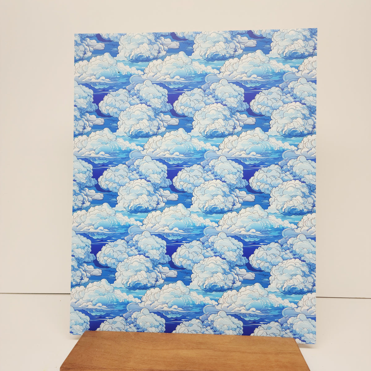 PatternPly® 19x24" Stained Glass Clouds XL Scale sheet showing the pattern
