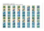 PatternPly® Full Coverage Coastal Series Volume 7 Seaglass Stained Glass Teeny Sampler: sampler sheet of small art scene…