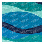 PatternPly® Full Coverage Coastal Mosaic Waves sheet showing the pattern