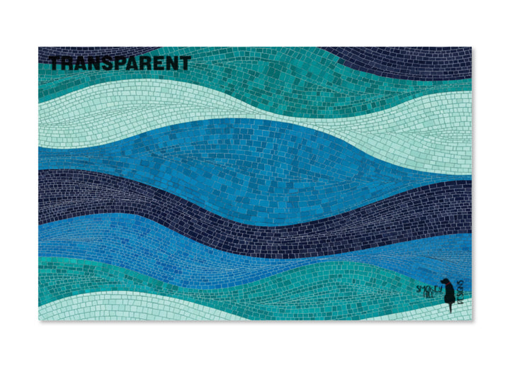PatternPly® Transparent Coastal Mosaic Waves