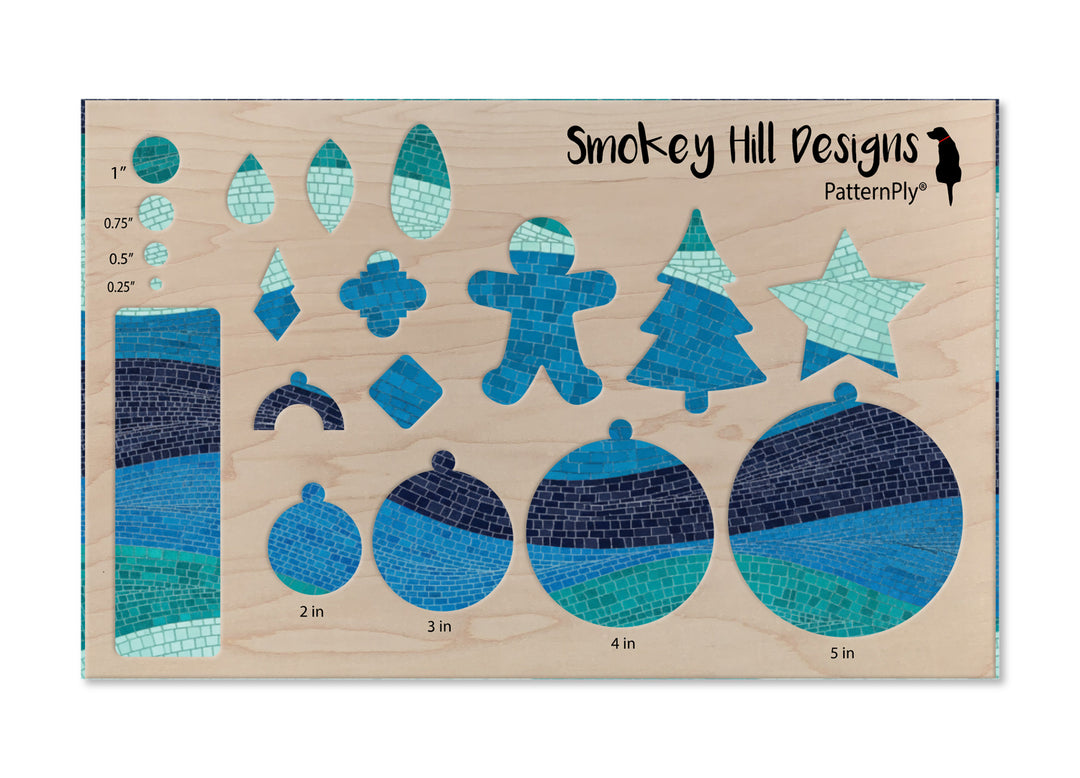 PatternPly® Transparent Coastal Mosaic Waves