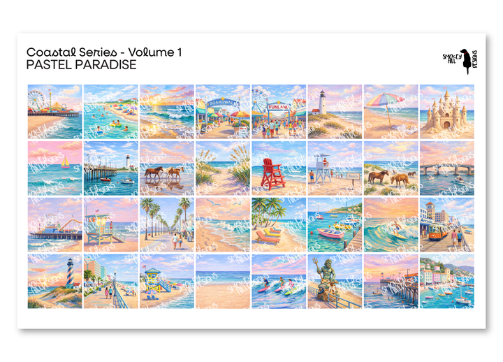 PatternPly® Transparent Coastal Volume 1 Pastel Paradise Sampler