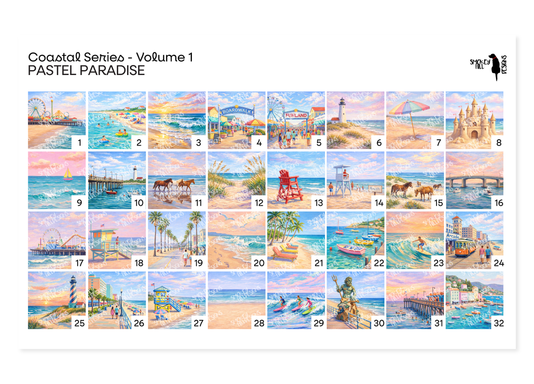 PatternPly® Full Coverage Coastal Volume 1 Pastel Paradise Sampler