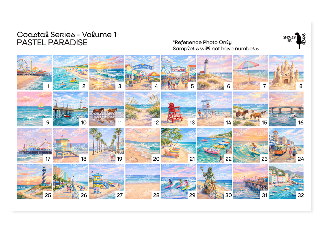 PatternPly® Transparent Coastal Volume 1 Pastel Paradise Sampler