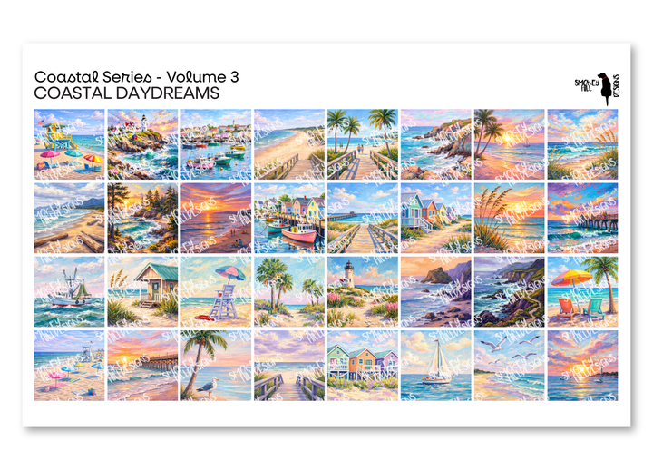 PatternPly® Transparent Coastal Volume 3 Coastal Daydreams Sampler