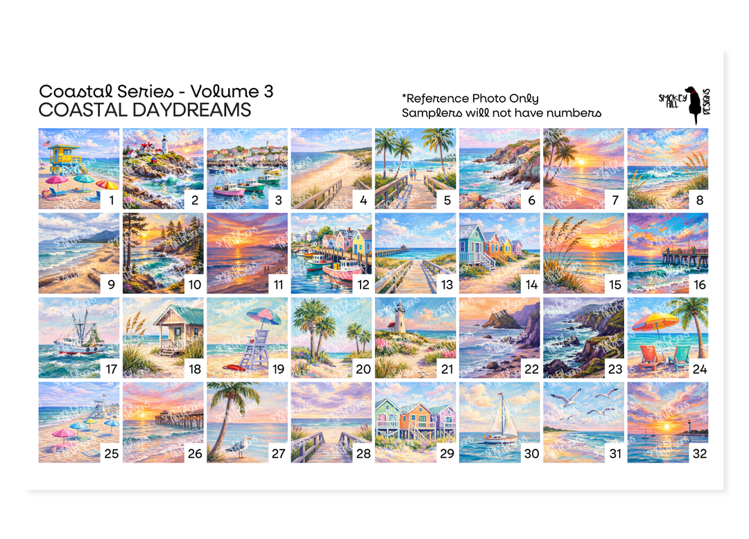 PatternPly® Transparent Coastal Volume 3 Coastal Daydreams Sampler