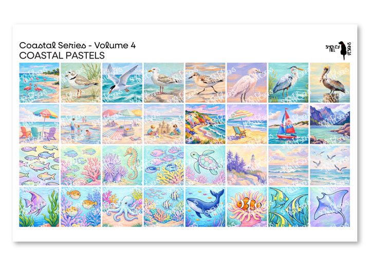 PatternPly® Full Coverage Coastal Volume 4 Coastal Pastels Sampler