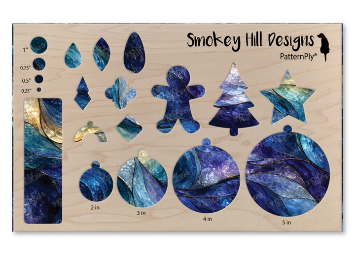 PatternPly® Full Coverage Realistic Coastal Stained Glass
